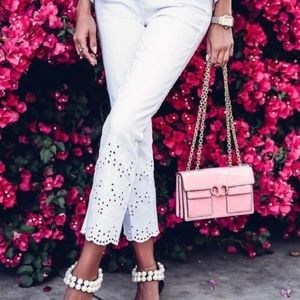 Tory Burch pink patent purse